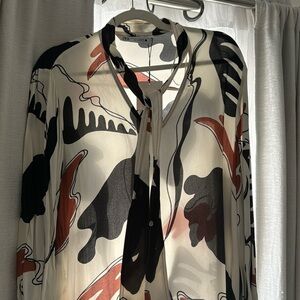 Zara abstract print dress